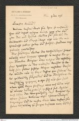 Nachlass Franz Steindachner, Brief von Franz Hauer an Franz Steindachner (09.01.1896), Inv.Nr. 205.03, Seite 1